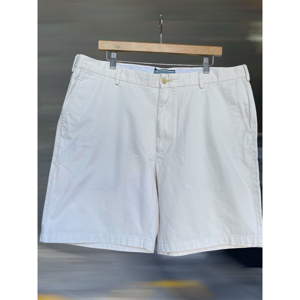 Peter Millar MC0B31 Men's W38 L9" Inseam Chino Shorts Cream Color